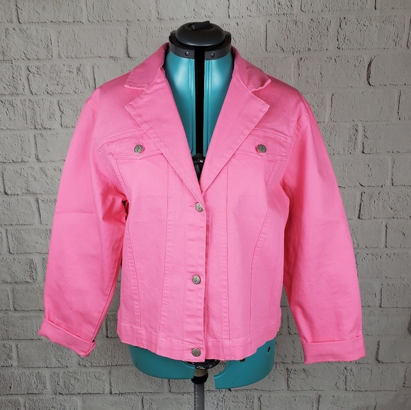 FDJ French Dressing Jackets & Coats Fdj French Dressing Hot Pink Denim Jacket Poshmark
